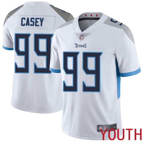Tennessee Titans Limited White Youth Jurrell Casey Road Jersey NFL Football #99 Vapor Untouchable->youth nfl jersey->Youth Jersey